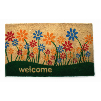 Paillasson en fibres de coco "bienvenue"