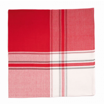 Nappe jeté de lit rouge/blanc/noir
