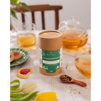 Infusion Printemps - Origan, fenouil, Clou de Girofle, Cannelle de Ceylan et myrtille - 100g