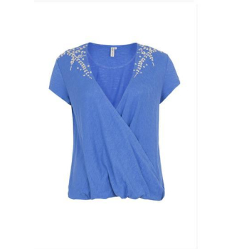 Top manche courte  en chanvre, coton bio Irisa