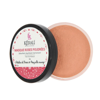 MASQUE ROSES POUDRÉES - Détoxifiant, Bonne Mine - 60gr - (Pitta-Vata)