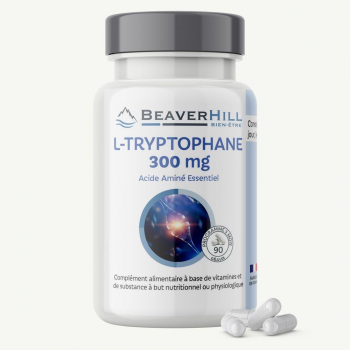 L-Tryptophane 300 mg et Cofacteurs - 60 gélules végétales - Beaverhill