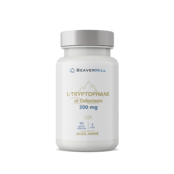 L-Tryptophane 300 mg et Cofacteurs - 90 gélules végétales - Beaverhill