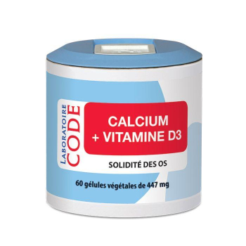 Calcium + Vitamine D3 - 60 gélules