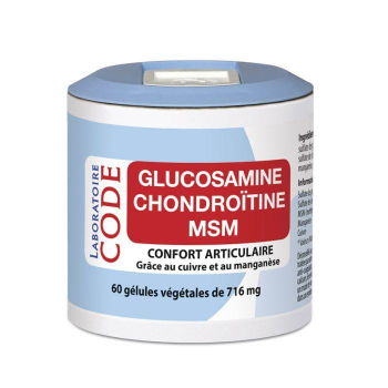 Glucosamine Chondroïtine MSM - 60 gélules