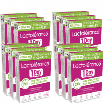 Lactolérance 1 Day - 12 mois - 360 gélules - packshot
