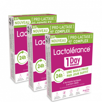 Lactolérance 1 Day - 3 mois - 90 gélules - packshot