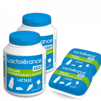 Lactolérance 4500 - 600 gélules de lactase packshot
