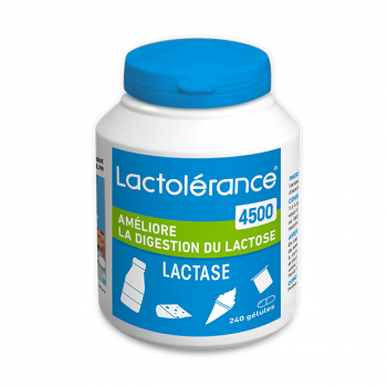 Lactolérance 4500 - éco-recharge de 240 gélules de lactase - packshot