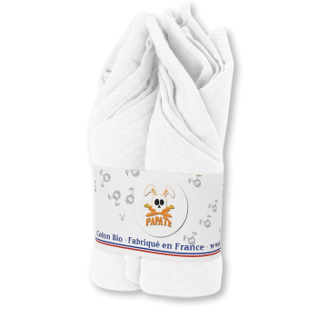 Langes en Coton Bio Blanc