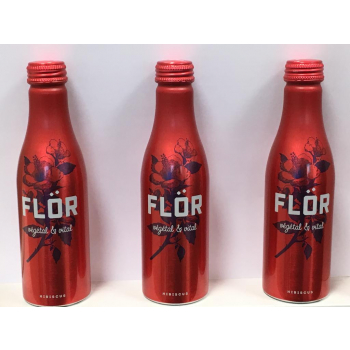 FLÖR Hibiscus 250ml - LOT DE 3 - Boisson 100% naturelle 