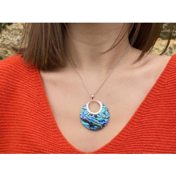 Collier Océan argent et nacre. Pour Noël offrez de la Lumière