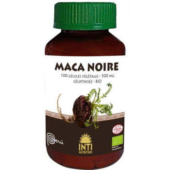 Maca Noire Bio 100 gélules 500 mg – Inti Nutrition