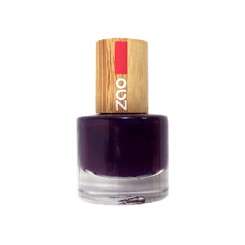 Vernis à ongles numéro 651 prune 8 ml Zao BIO