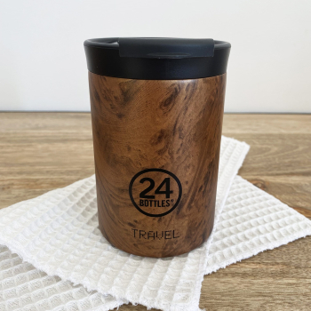 Mug TRAVEL isotherme 350 ml - Sequoia Wood | 24 Bottles