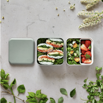 Monbento | Boîte repas bento carrée – Natural Green