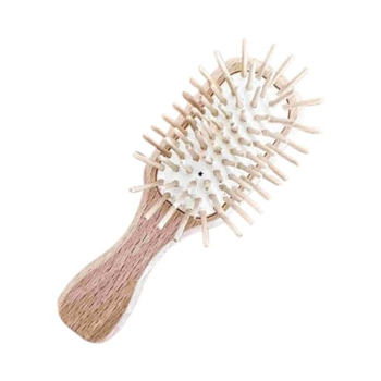 Mini - brosse à cheveux en bois