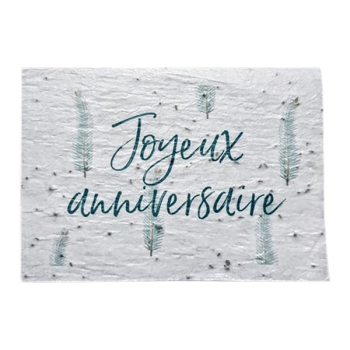 Carte ensemencée plantable "Joyeux anniversaire"