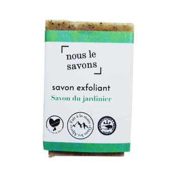 Savon du jardinier exfoliant à la poudre d'orties