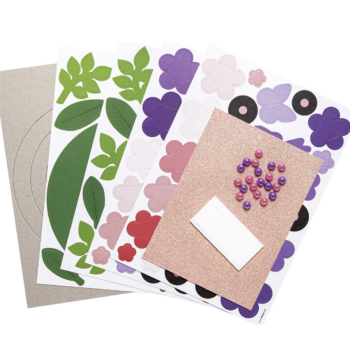 Kit pour 3 couronnes de fleurs en papier