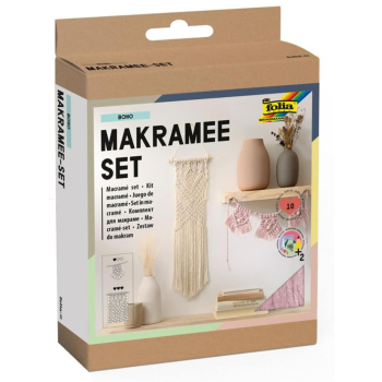 Kit macramé BOHO pour créer 2 décorations