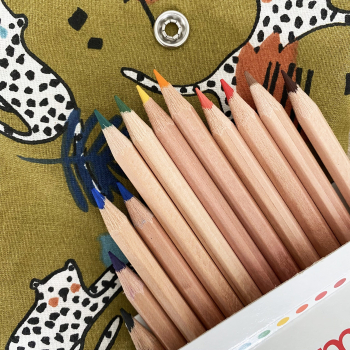 Crayons de couleur en bois de tilleul pack de 12