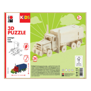 Puzzle 3D en bois à construire - Camion