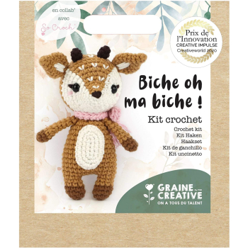 Kit Amigurumi pour confectionner une biche en crochet