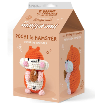 Kit de crochet Minigurumi pour confectionner un petit hamster - POCHI