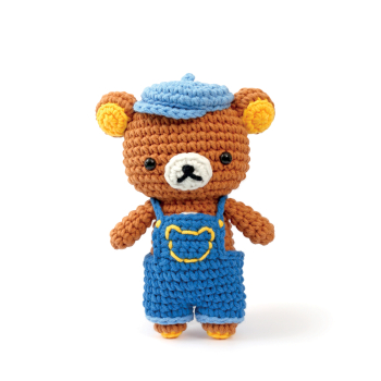 Kit Amigurumi pour confectionner un petit ourson Rilakkuma en crochet