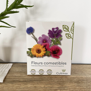 Coffret : Je fais pousser mes fleurs comestibles BIO