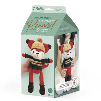 Kit Amigurumi pour faire un renard en peluche