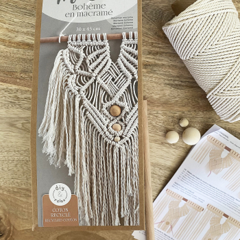 Kit macramé : Bohème en coton recyclé