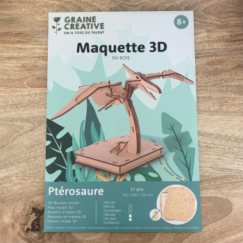 Maquette 3D en bois - Ptérosaure