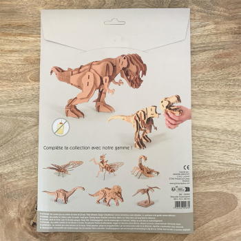 Maquette 3D en bois - Tyrannosaure