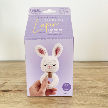 Kit Amigurumi : Hochet lapin