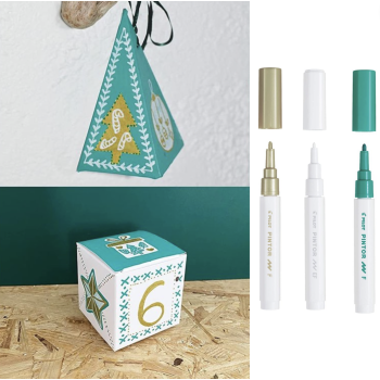 Kit Calendrier de l'Avent - Turquoise et or