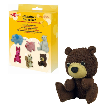 Kit de crochet animal - Ours brun