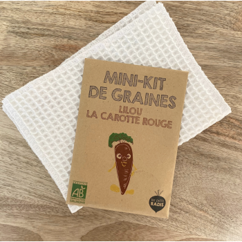 Mini kit de graines - Lilou la carotte rouge