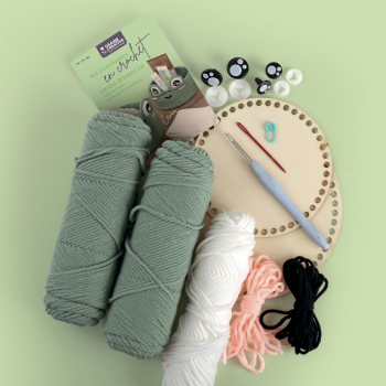 KIT DIY : 2 corbeilles en crochet Grenouille