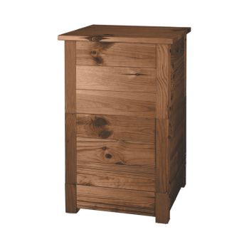 Lombricomposteur en bois marron