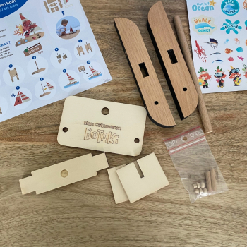 Mon kit océan : Je construis mon bateau en bois