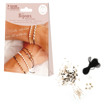 KIT DIY : Bijoux or et noir à faire soi-même