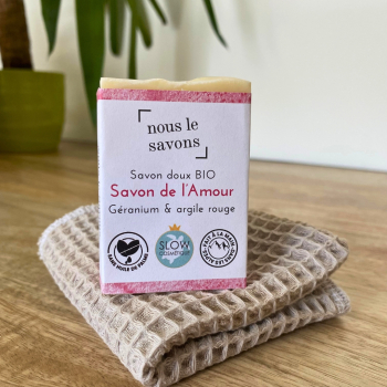 Savon bio doux de l'amour