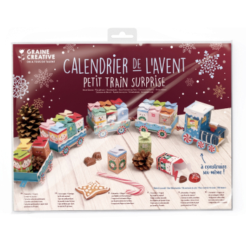 Kit pour faire son propre calendrier de l'Avent - Petit train surprise