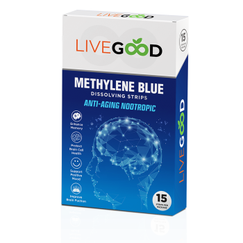 Bandes dissolvantes nootropique livegood au bleu de méthylène( action cérébrale)