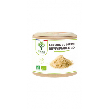 Levure de Bière Bio - Complément alimentaire - Vivante & Active - Fabriqué en France - Certifié écocert - 60 gélules