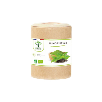 Minceur Bio - Complément alimentaire - Thé vert Guarana - Brûle graisse Digestion Draineur - Vegan - Certifié écocert  - 200 gélules
