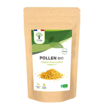 Pollen Bio - Superaliment - Immunité Vitalité - 100% Pollen de fleurs Pur - Conditionné en France - 100g