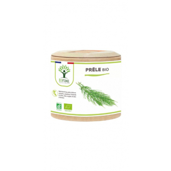 Prêle Bio - Complément alimentaire - Articulation Cheveux Peau - Fabriqué en France - Vegan - Certifié écocert - 60 gélules